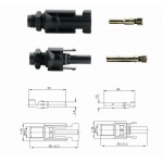 深圳瑞和祥科技生產的R4連接器與MC4連接器吻合配套