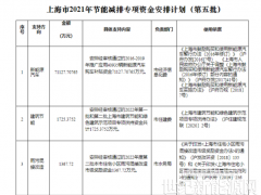 可再生能源等獎(jiǎng)勵(lì)約4.47億元！上海下達(dá)2022年第五批節(jié)能減排專(zhuān)項(xiàng)資金安排計(jì)劃